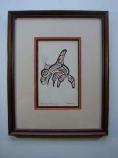 Bill Reid Killer Whale Skanna Print Vintage Art Haida  