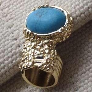 New Fashion Gold Tone Knuckle Armor Ring Size#7 2 Colors Available 