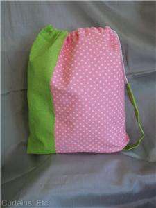   & White Polka Dot & Lime Green Chartreuse Gym Bag Shoulder Bag Tote