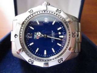 Nice Tag Heuer Professional 200m Date Blue Dial Stainless Men Watch 