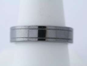 Mens Double Groove Tungsten Magnum Band Ring Size 9  