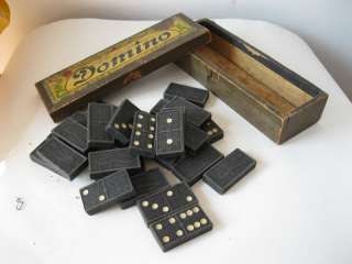 1920 Antique German Wooden DOMINO with planes  