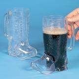 Party ~ CLEAR PLASTIC COWBOY BOOT MUG pde123  