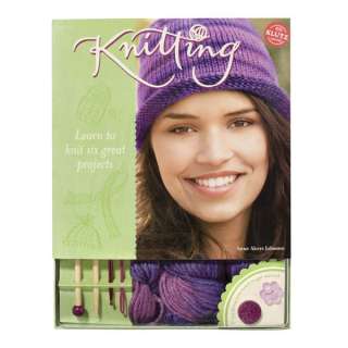 KNITTING   LEARN TO KNIT KIDS KLUTZ BOOK & ACTIVITY KIT  