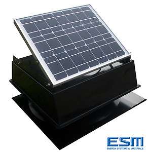 Solar Powered Attic Fan 27W, PV 1600CFM Max Vent Ability 2000 2800 S 