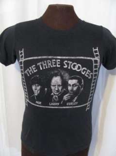 vintage THE THREE STOOGES 80s TV retro indie t shirt S  