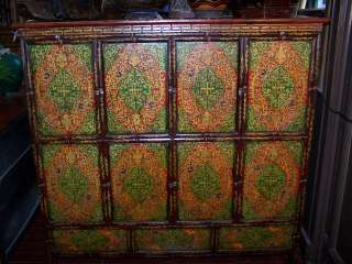 Tibetan Antique Painted Cabinet  