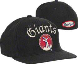 New York Giants Vintage Hat Melton Wool Lifestyle Flat Brim Flex Hat 