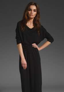 LANSTON Boyfriend Maxi Dress in Black  