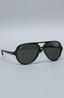 Ray Ban The 59mm Cats 5000 Sunglasses in Black Polarized  Karmaloop 