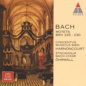 Motetten BWV 225 230 Nikolaus Harnoncourt, Cmw, Johann Sebastian Bach 