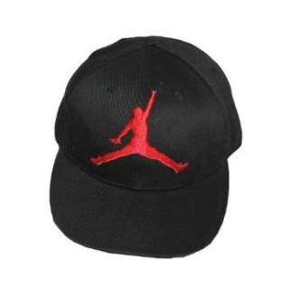 NBA Air Jordan schwarze rote Logo Basketball Kappe Mütze  