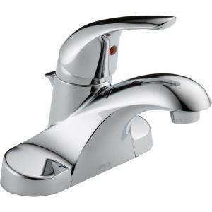 Delta Foundations 4 In. 1 Handle Mid Arc Bath Faucet in Chrome B5110LF 