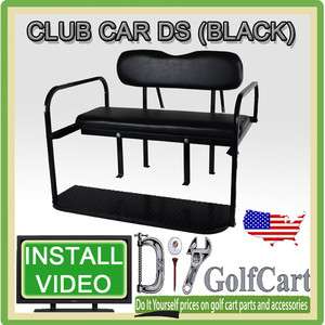 Club Car DS Golf Cart Rear Stationary Seat Kit   4 Passenger Back Seat 