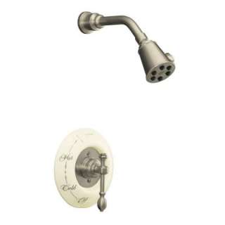   Brass Single Handle Shower Faucet Trim in Vibrant Brushed Nickel