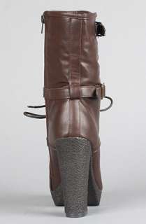 Sole Boutique The Selma V Boot in Brown  Karmaloop   Global 