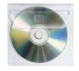   CD Hüllen zum Einkleben für 1 CD, selbstklebend, 10er Packung