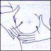 3b. Follow immediately with other hand moving from underneath and 