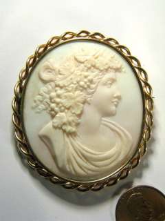   , totally original, hugely wearable cameo pin   collectable too