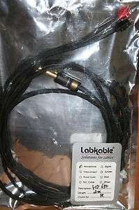 Labkable 2M Sennheiser HD650 HD600 ROCC Headphone cable w Viablue 