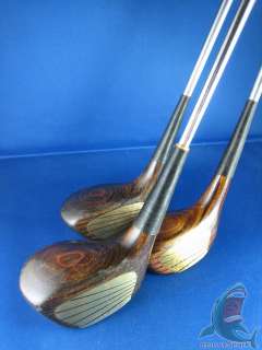 SET WOODS CONFIDENCE SOLID STATE VINTAGE GOLF CLUBS  