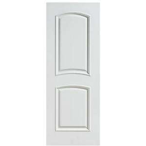   32 in. x 80 in. x 1 3/8 in. Composite White Smooth 2 Panel Slab Door