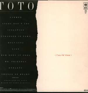 12 LP   TOTO   ISOLATION  