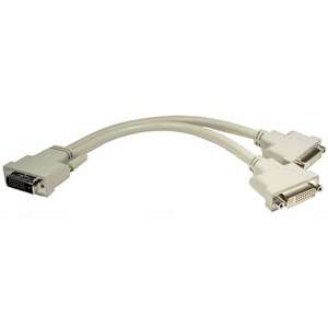 Cables Unlimited DVI Video Splitter Cable, 1Male / 2 Female at 