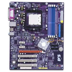 ECS nForce4 A939 NVIDIA Socket 939 ATX Motherboard / Audio / PCI 