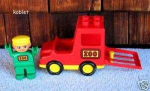 Lego DUPLO   Zoo Auto mit Fahrer bzw. Tierpfleger   