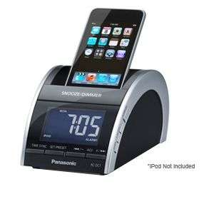Panasonic RC DC1 Clock Radio   iPod/iPhone Dock, 2.6 Watts, AM/FM 
