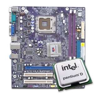 ECS 945GZT M Motherboard CPU Bundle   v1.0, Intel Pentium D 925 