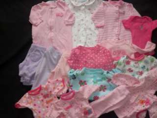 HUGE 15pc clothing lot. Preemie/newborn baby girl. Spring/Summer. EUC 