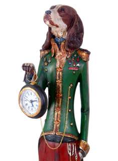 HUND in UNIFORM engl. GENTLEMEN ca.65cm HUNDE UHR EDEL  