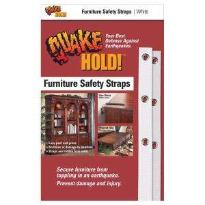 QuakeHOLD White Furniture Safety Strap 4164 