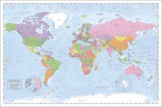 Weltkarten   Politische Weltkarte Länder Poster #48467  