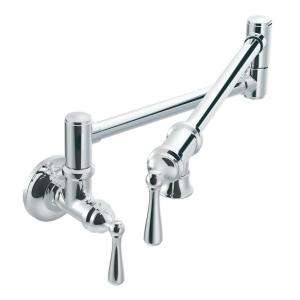 ShowHouse Two Handle Pot Filler Kitchen Faucet Trim in Chrome S664 at 