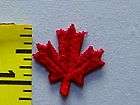 Wholesale Lot of 200 Red Maple Leaf Sew on Embroidered 
