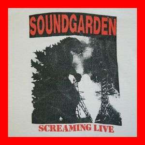 1988 SOUNDGARDEN SCREAMING LIVE VINTAGE TOUR T SHIRT CONCERT 80S 