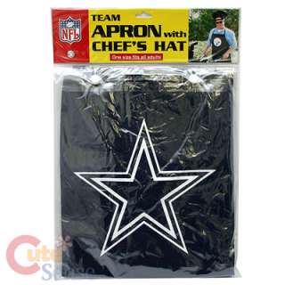 NFL Dallas Cowboys Chefs Cooking BBQ Apron / Hat Set  