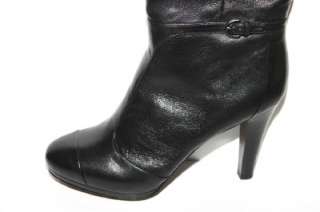 Womens COACH Q698 Scarlett Black Leather Knee High Boots Sz 11b NWOB $ 