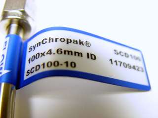 Eichrom SynChropak SCD100 10 HPLC Column 100x4.6mm ID Silica Based 