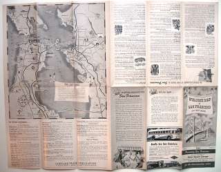 1949 SAN FRANCISCO & BAY AREA* MAP & GUIDE A.S. Babcock  