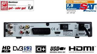 Xoro HRS 8700 Ci + HD Plus HDTV Sat Receiver USB PVR  