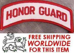 Embroidered Military Patch Honor Guard Shoulder Tab NEW  