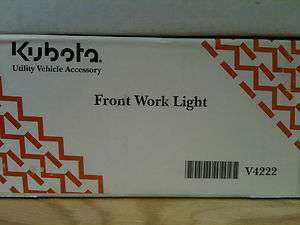KUBOTA OEM V4222 RTV900,RTV1140 *NEW* FRONT WORK LIGHT KIT 