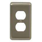 Amerelle 1 Gang Pewter Steel Wall Plate