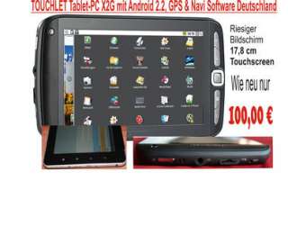 Neuwertiges TOUCHLET TABLET PC***17,8 cm Touchscreen in Bayern   Hof 