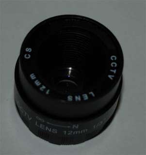 Fixed Iris CCTV Objektiv 12mm 1/3   Fotocamera Cámara  