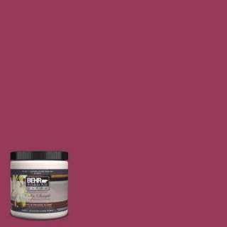 BEHR Ultra 8 Oz. Raspberry Pudding Interior/Exterior Paint Tester 